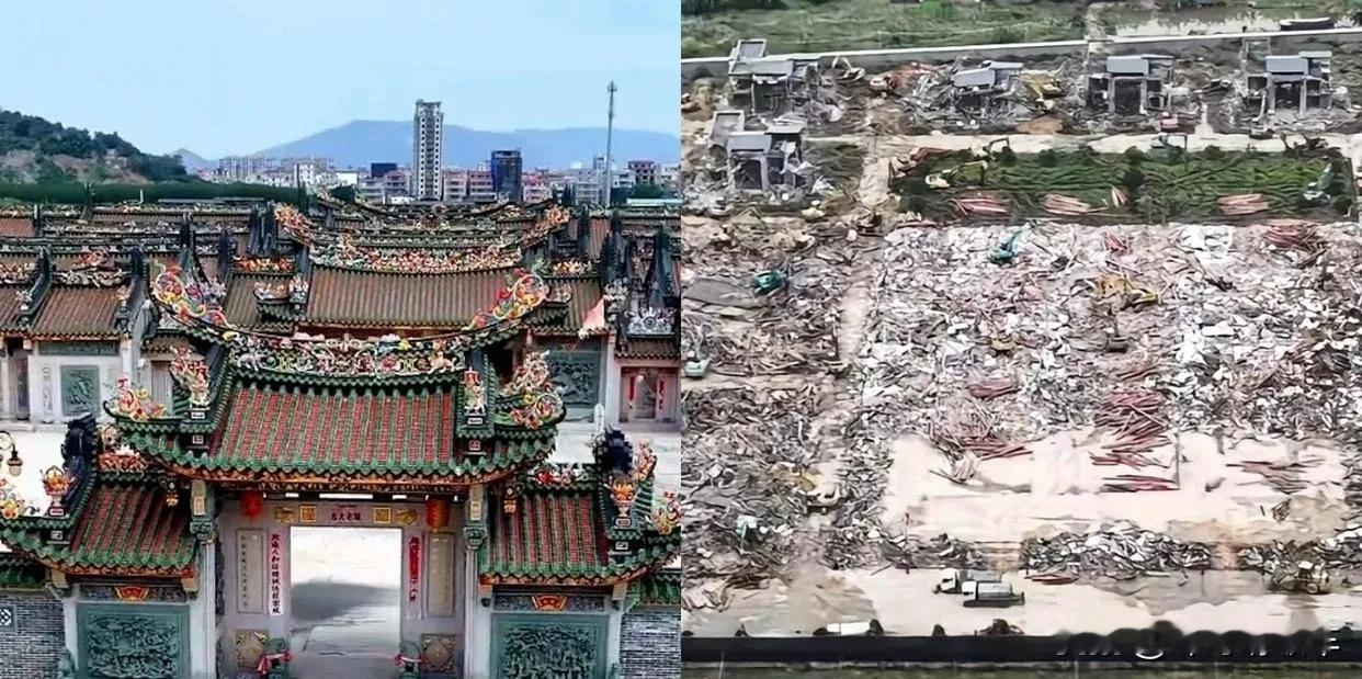 英之园在一片惋惜之中，终于还是拆了，估值上亿，工艺巧夺天工，被称为潮汕建筑标杆的