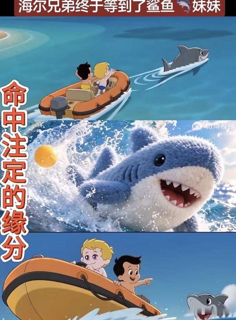 海尔这波可是赢麻了，海尔兄弟也终于等到了鲨鱼妹妹，这下可以穿上衣服了😃

42