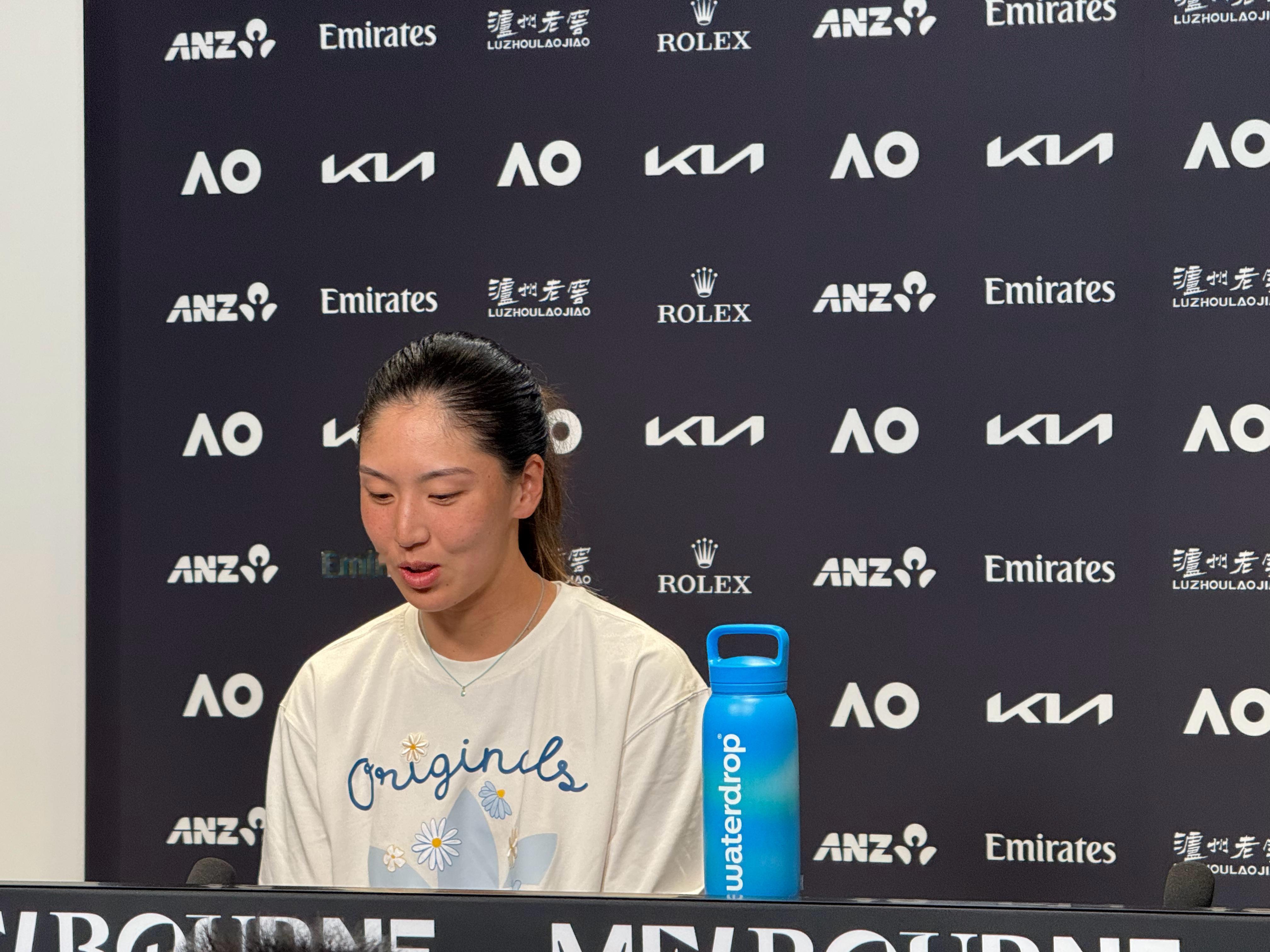 王欣瑜赛后自评：“今天做得太好了。”首进澳网16强后，王欣瑜点评本场发挥：“做得