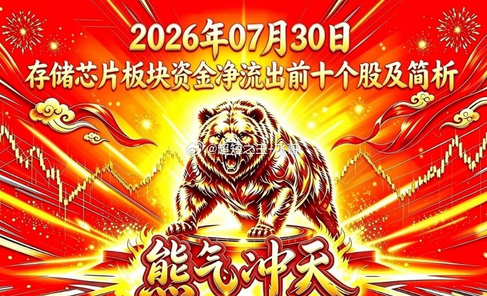 2026年07月30日 存储芯片板块资金净流出前十个股及简析股票名称：长鑫科技资