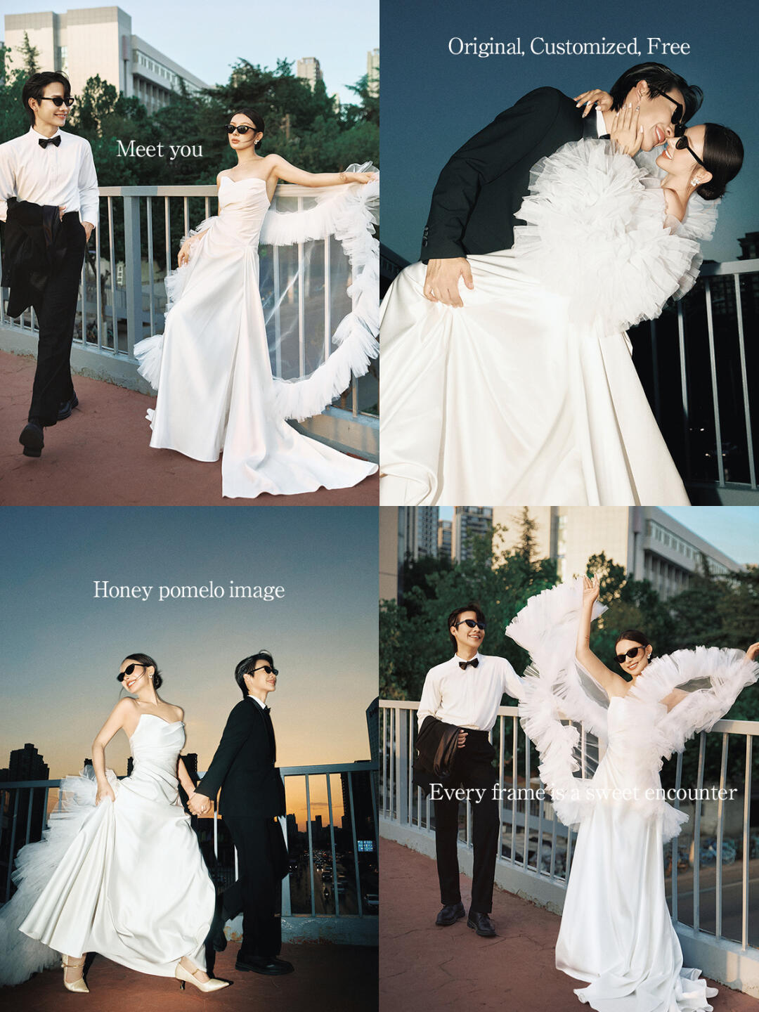 👰街拍婚纱照杀疯了！解锁婚纱照新姿势