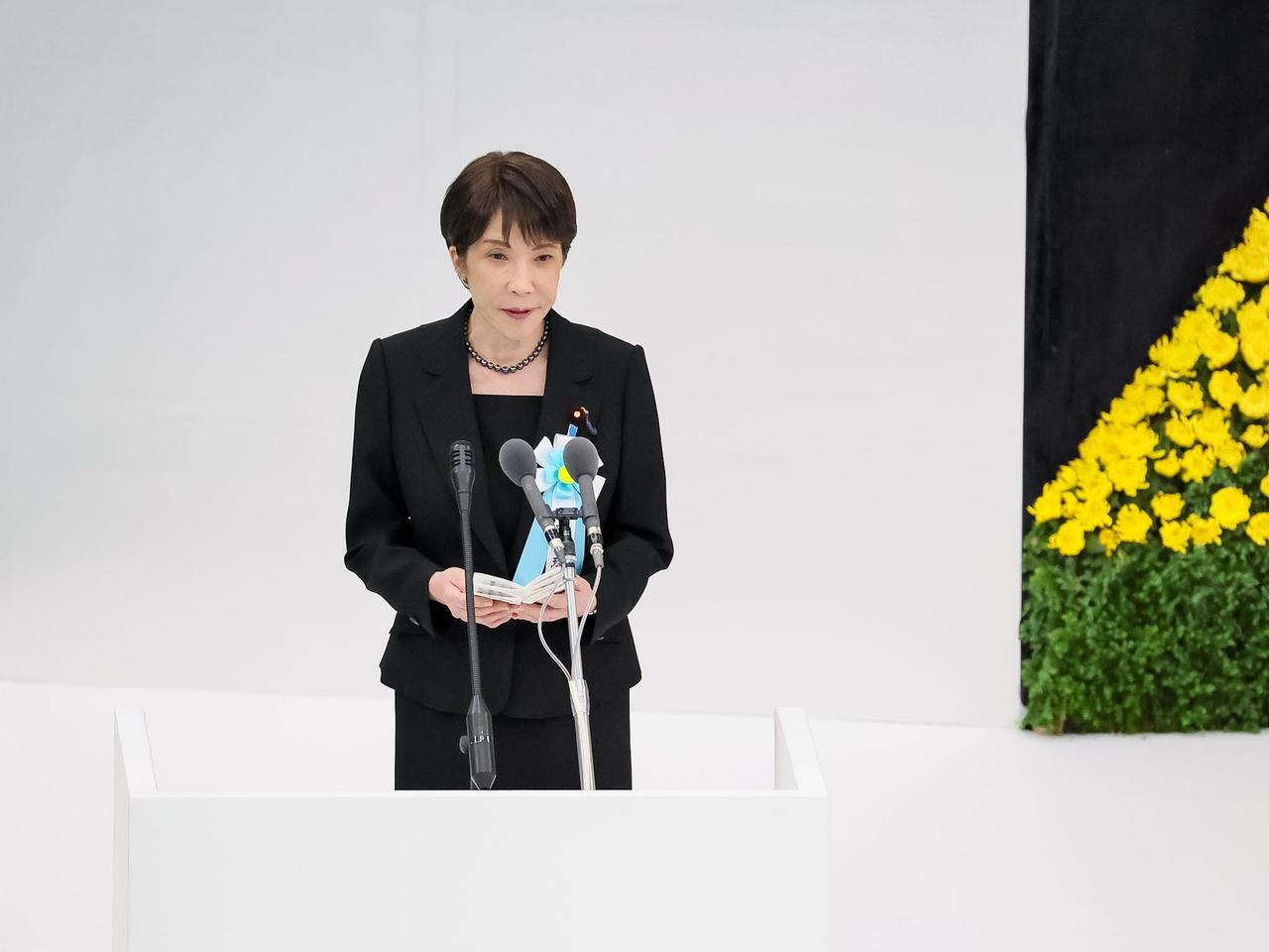 日本首相高市早苗8月15日发文说：“今日举行全国战死者追悼仪式，我以内阁总理大臣