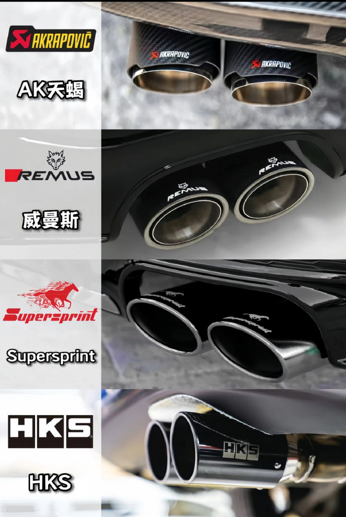 目前主流的排气品牌，你更喜欢哪个？ 