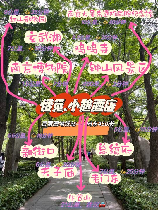 ‌南京钟山风景区宝藏酒店｜苜蓿园地铁口