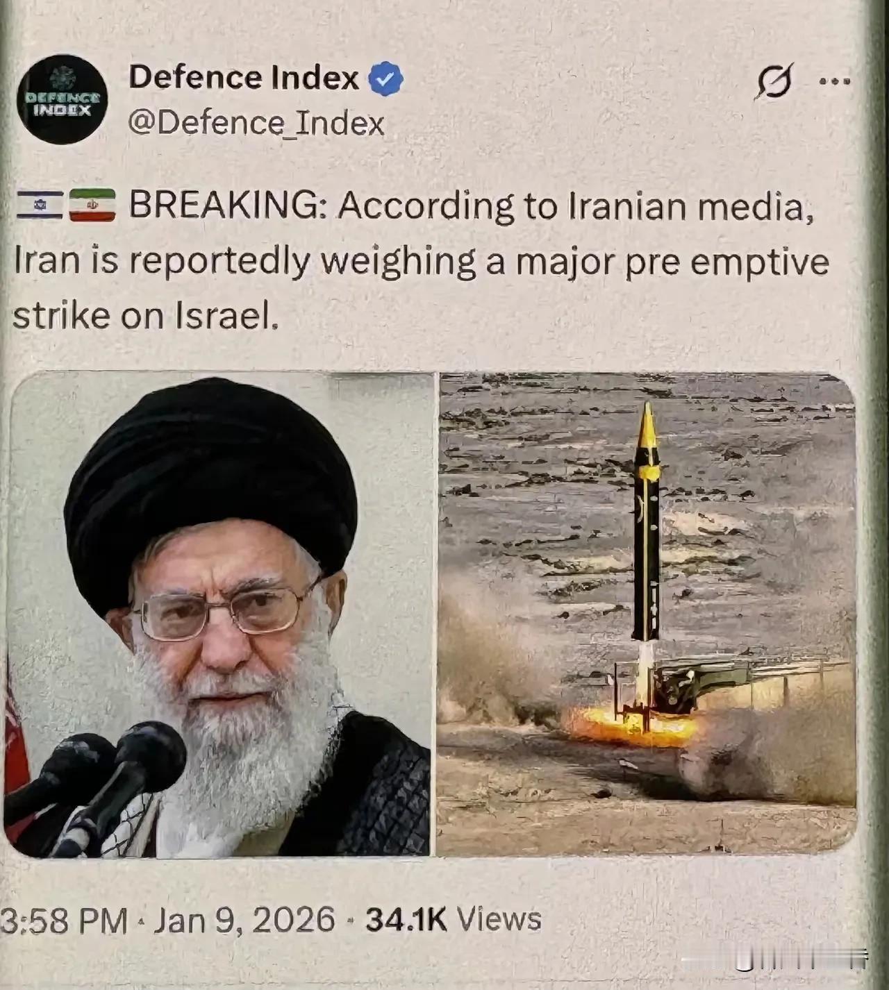 伊朗欲对以色列发动大规模先发制人打击的消息一出来，可谓是一石激起千层浪。此前伊朗