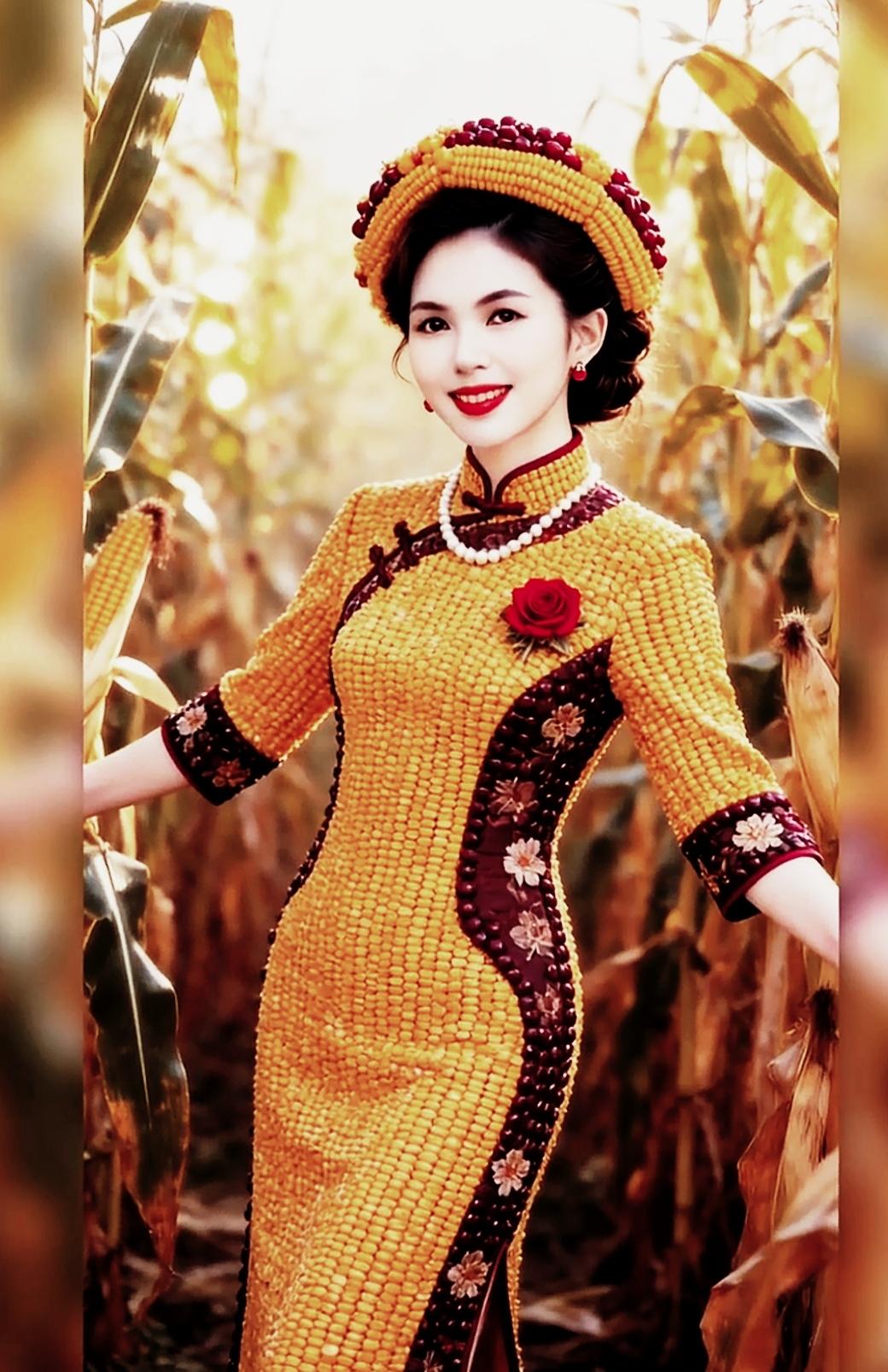 秋天是成熟的季节，所以玉米美人自带一种成熟的味道，你们说是不是？