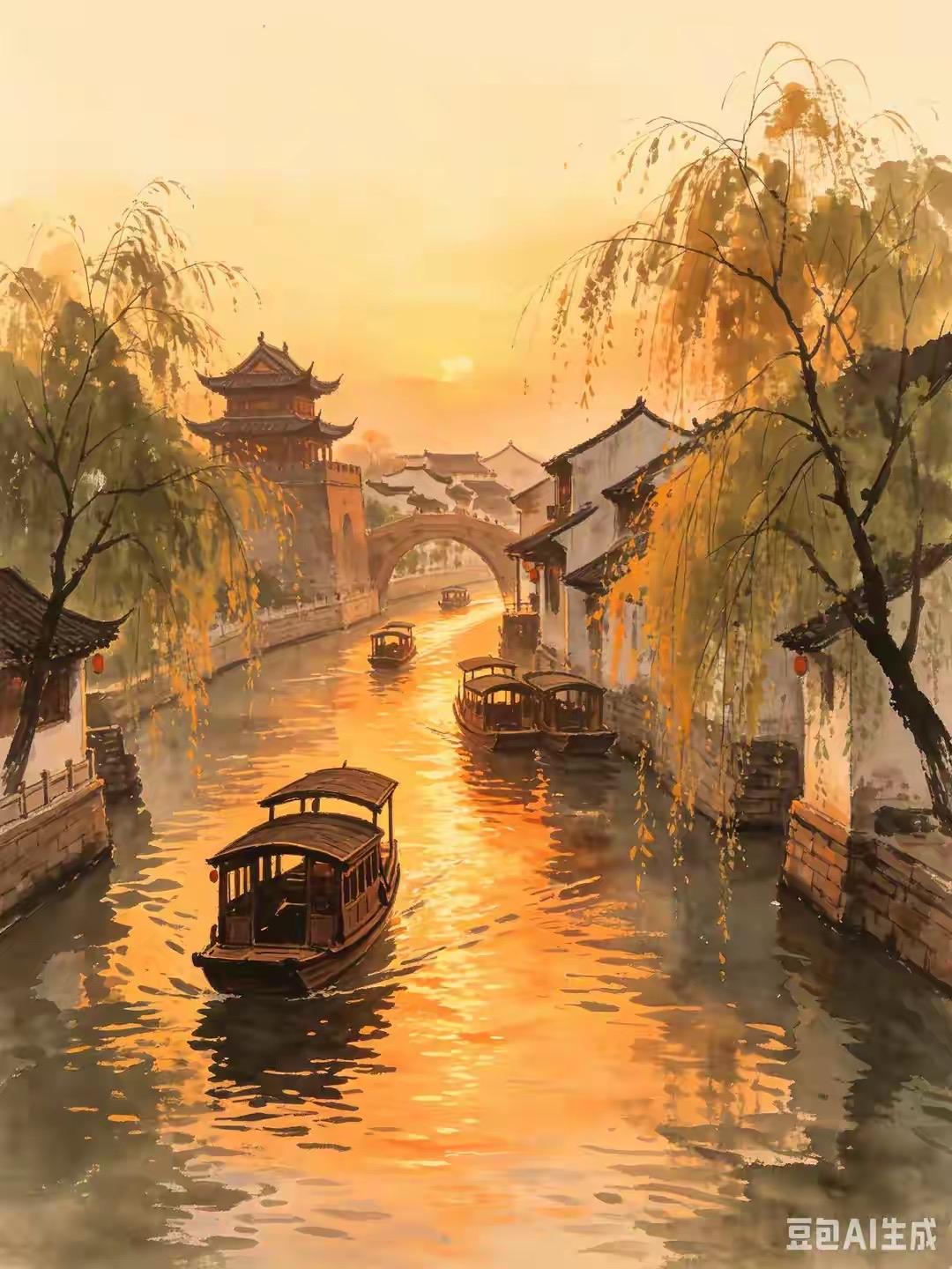 大运河开凿至今已2500年，从春秋邗沟到如今的世界文化遗产，它从来没有变成仅供观