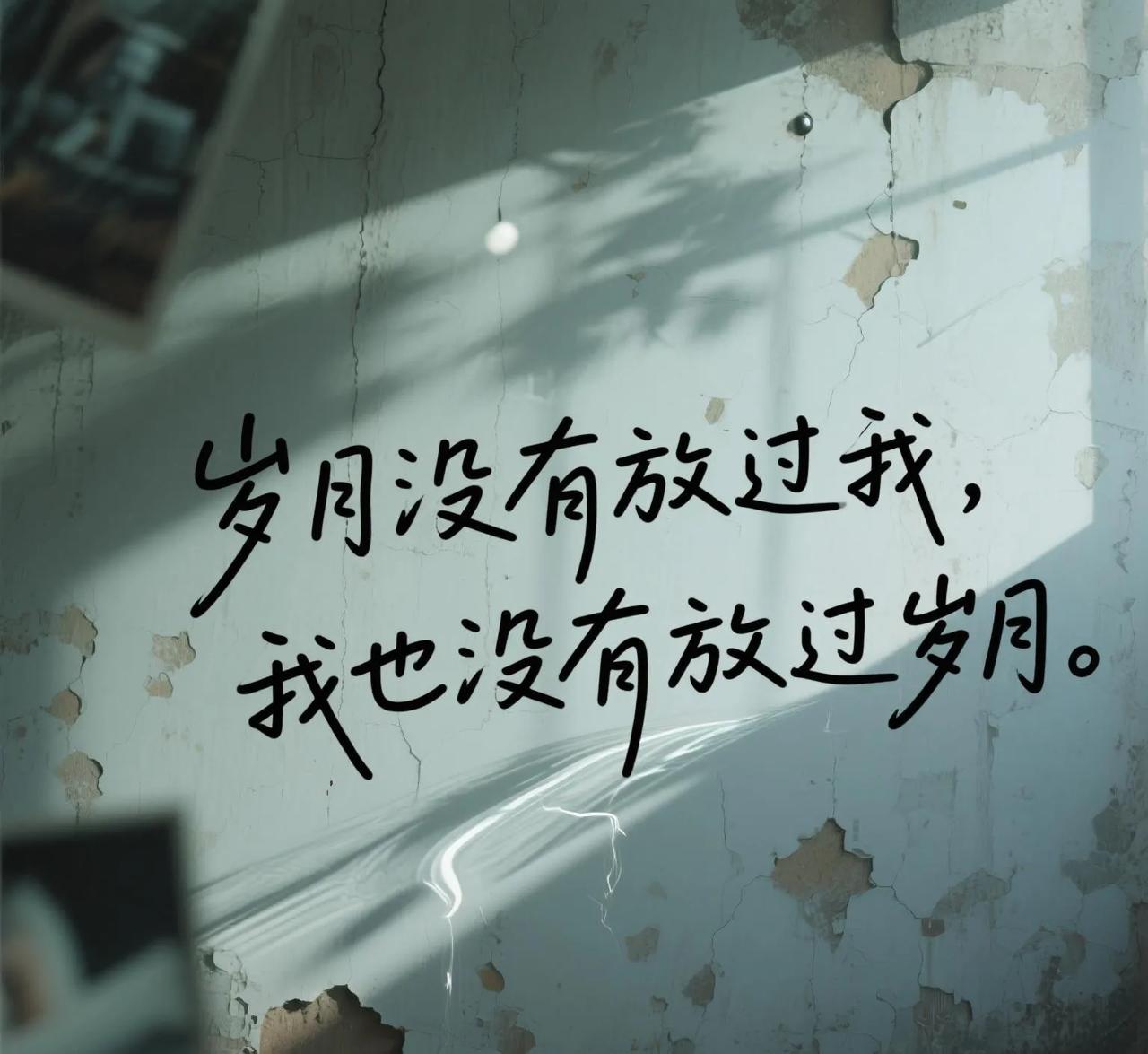 岁月没有放过我，我也没有放过岁月。
                  ……罗曼