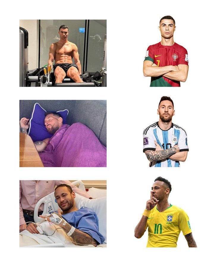 2026 年世界杯备战情况大概是这样的……C罗 💪梅西 😴内马尔 🏥这也太