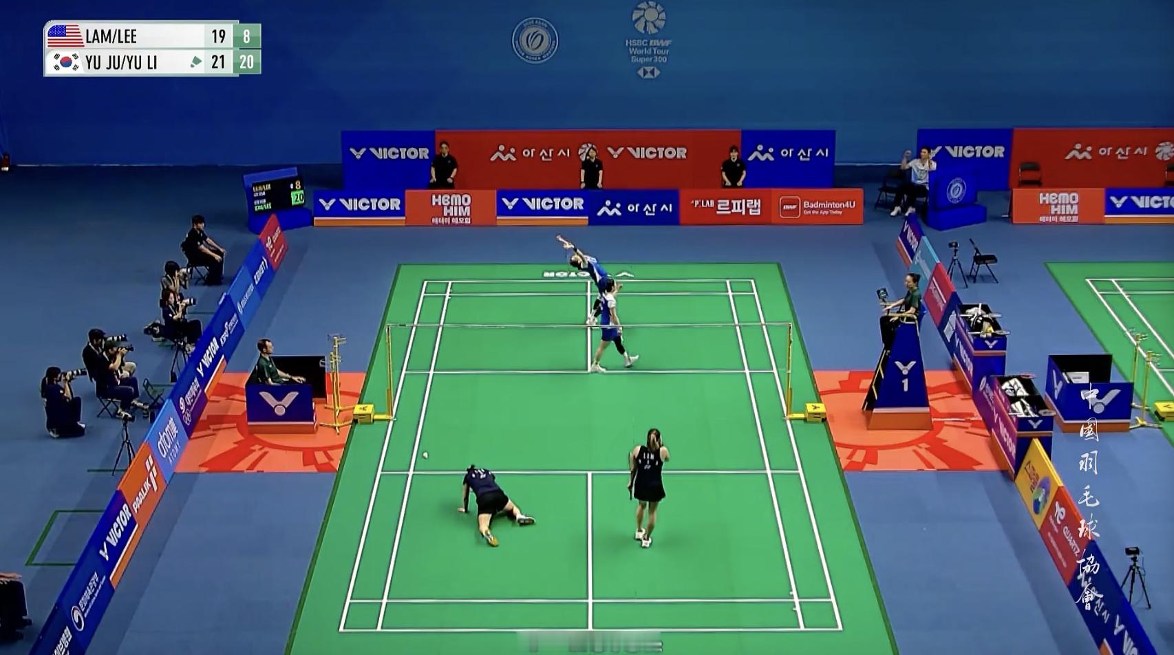 金裕贞/李幽琳🇰🇷 21-19、21-8 🇺🇸林瑞蓉/李欣梅半决赛：罗意