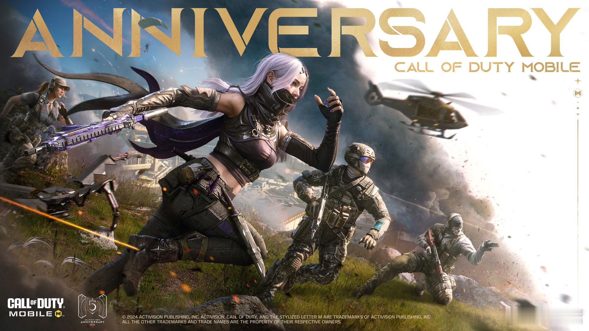 #COD##使命召唤手游# 动视暴雪在庆祝COD手游推出五周年的博客文章中宣布，