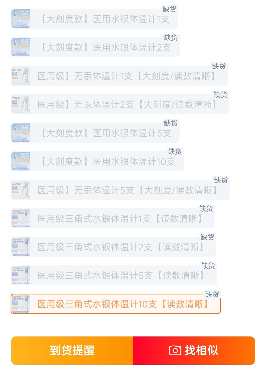还是那一帮人～不是我说你们，你们五年前囤的口罩用完了吗？现在又炒水银体温计🌡️
