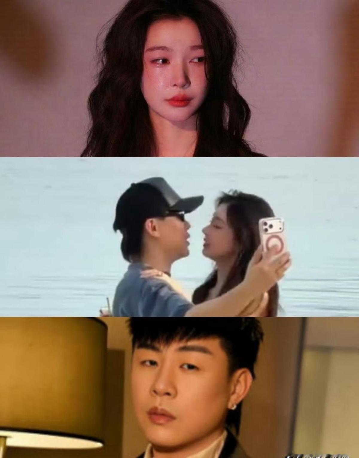 海边吻戏，真的假的？
胡彦斌和易梦玲被传热恋，
网传视频火了，
AI做的，易梦玲