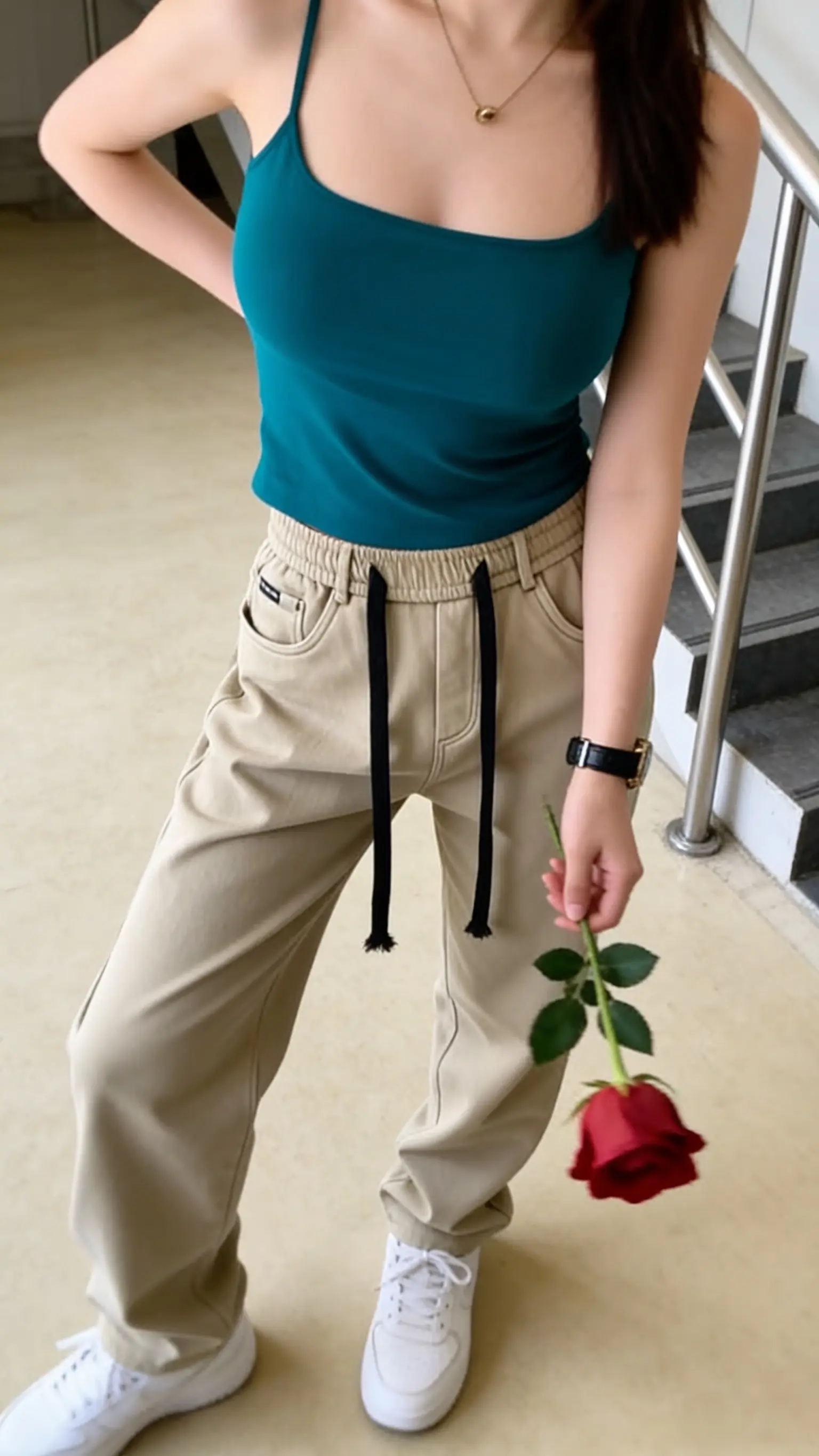 2026年春秋季潮牌韩版痞帅加绒加厚纯色修身直筒锥形男士休闲裤子   ...