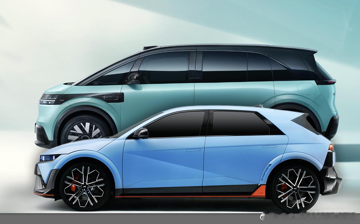 Trivia：现代IONIQ 5 N车长4715，极氪MIX车长4688所以这两