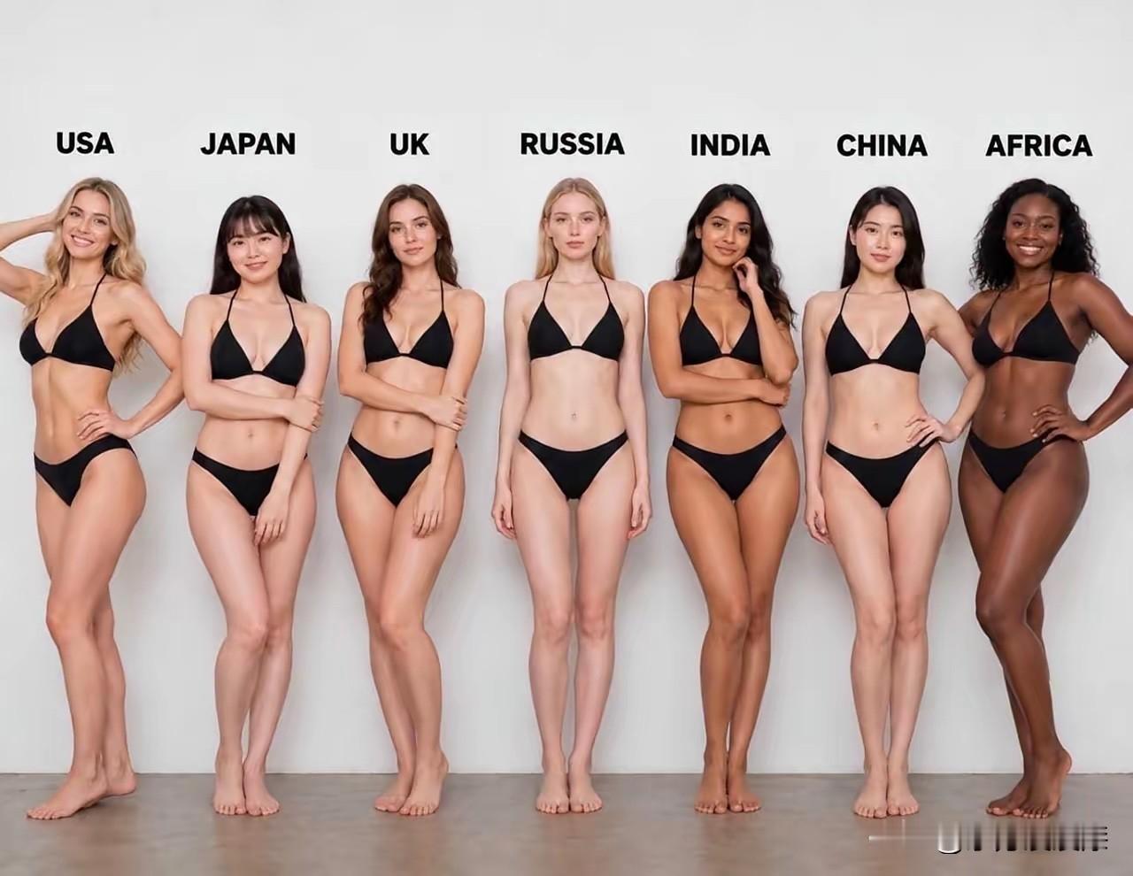同样身高下，哪国女人的身材更好呢？