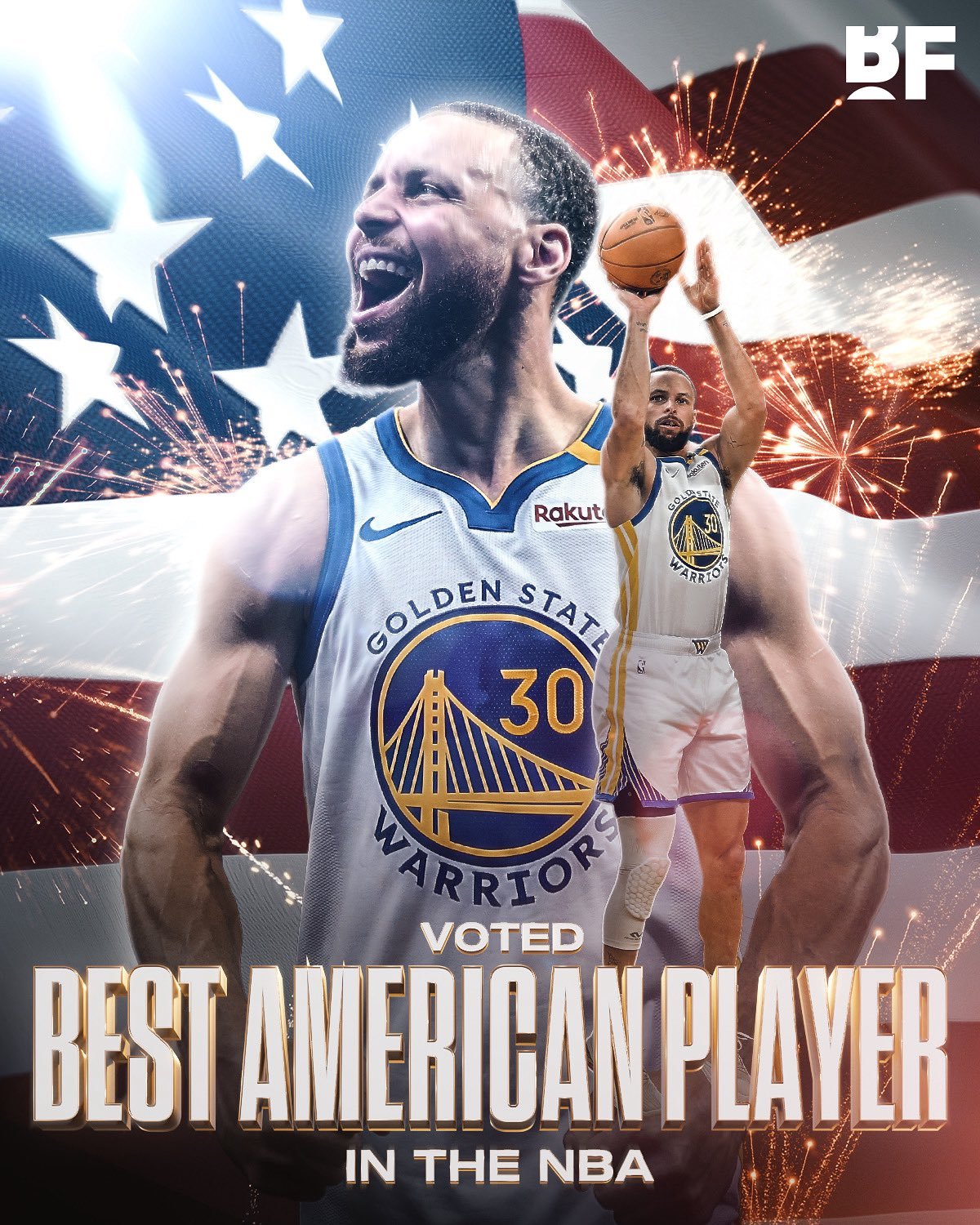在一个20 名教练、球探和高管的调查中，斯蒂芬·库里被投票评为 NBA 最佳美国