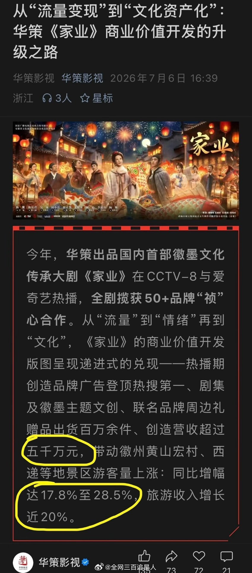杨紫怎么不算是华策的财神奶呢 