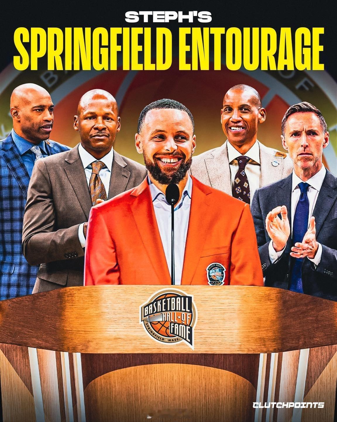 库里已经想好了他将来进名人堂的引荐人：卡特、纳什、阿伦和米勒。 