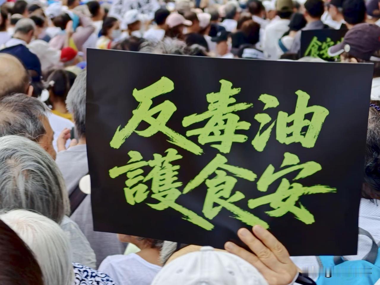 台湾数万民众走上街头集会“反毒油”！
 
7月25日，台北凯达格兰大道早已被人潮