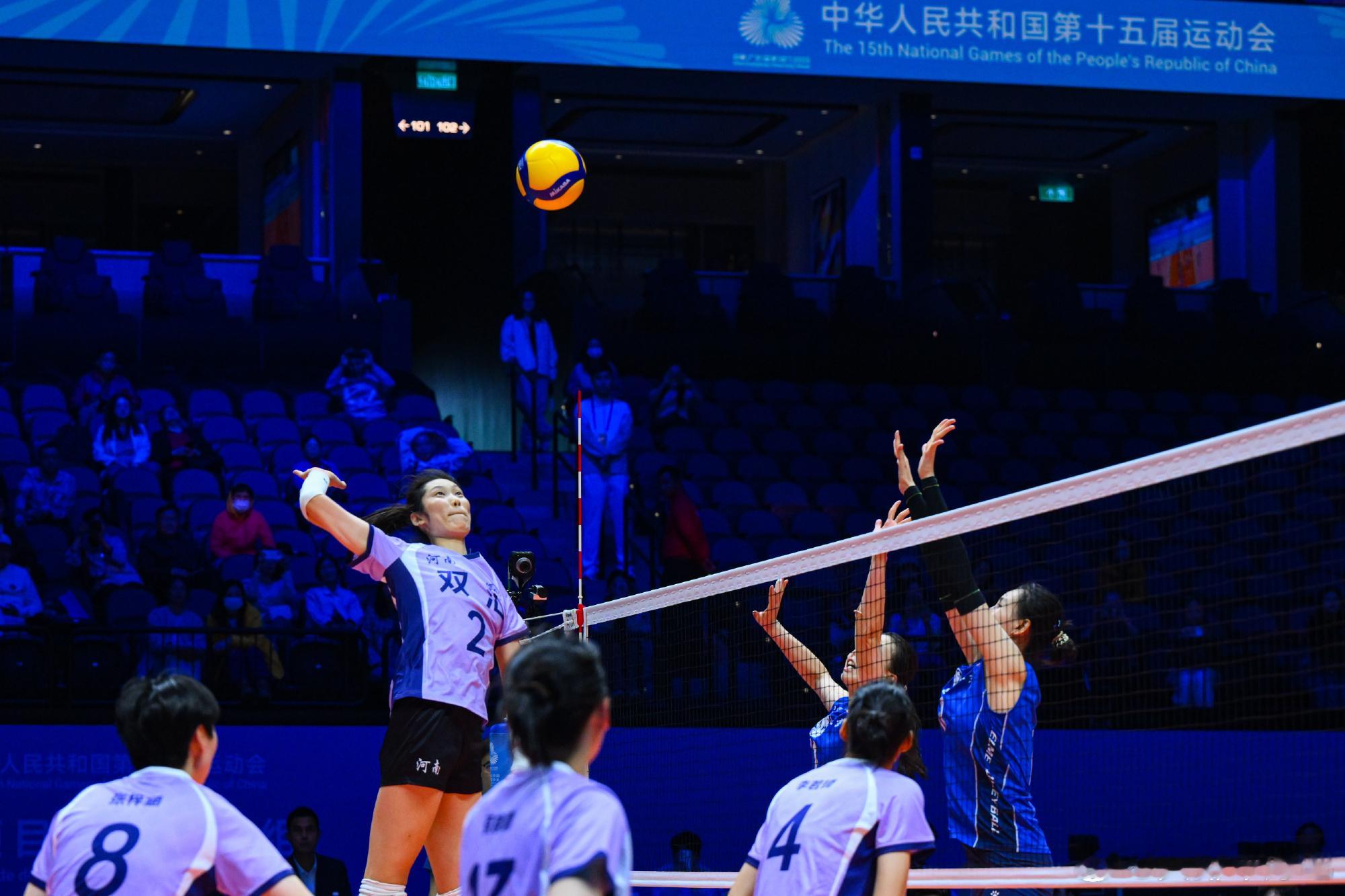 【第十五届全运会 女排5-6名排位赛】队伍：河南女排vs天津女排时间：11月19