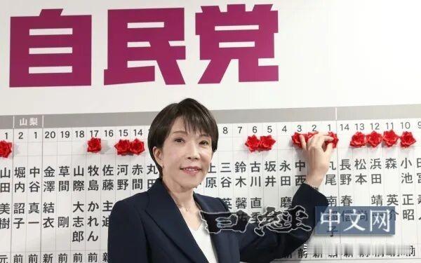 高市早苗成为此次选举的票王！高市早苗在自己的选区奈良二区得到选票19.3万，成为