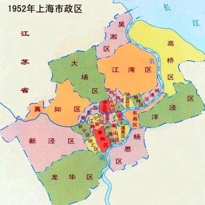 上海能成为全国经济第一城，最应该感谢的是江苏。
现在上海的土地面积是6340.5