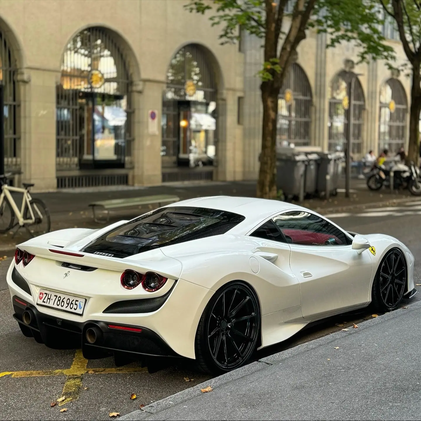 white ferrari