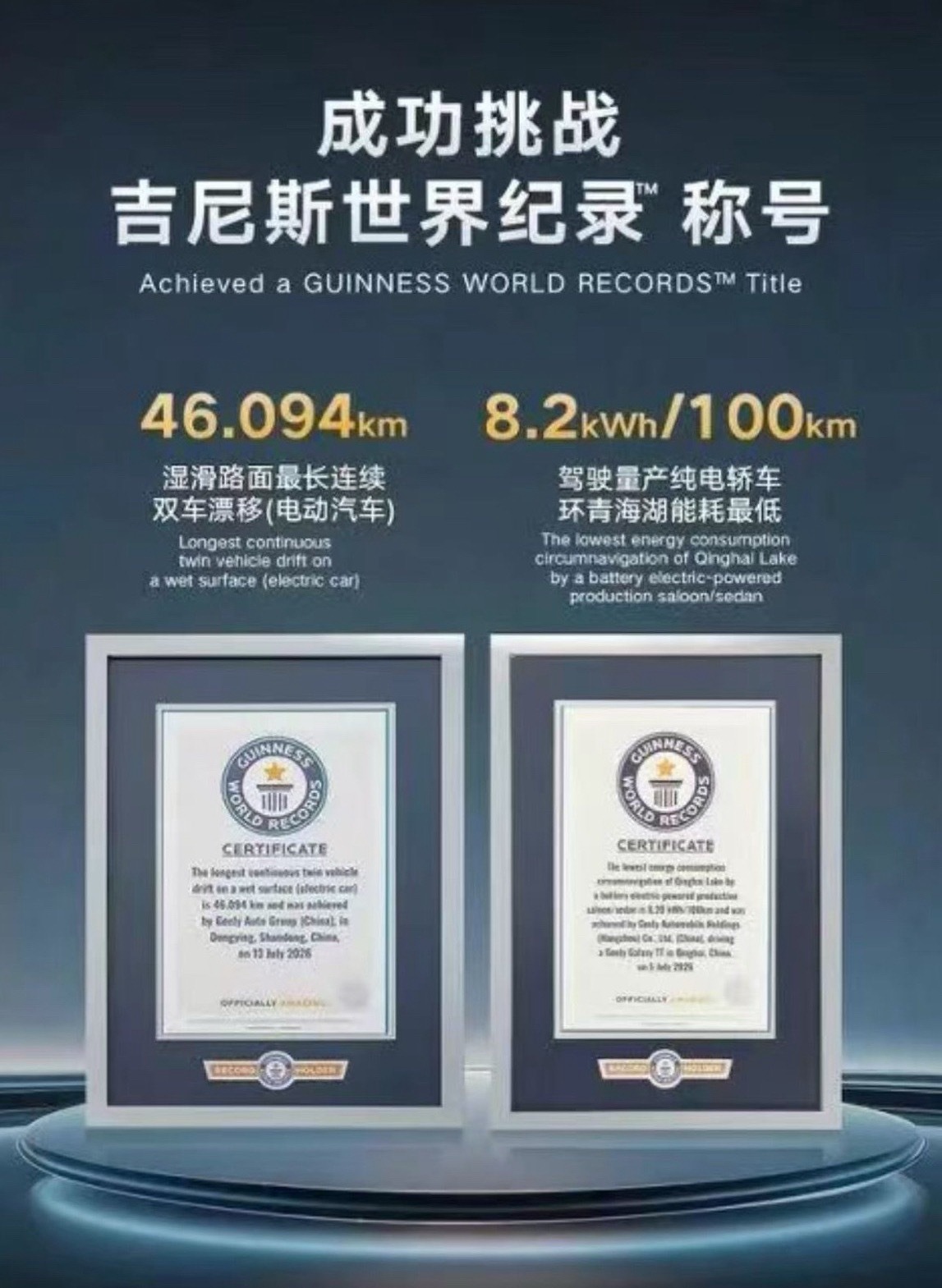 吉利银河 7月16日，吉利银河全球首款“雷霆16合1智能电驱”在无锡星驱动力科技