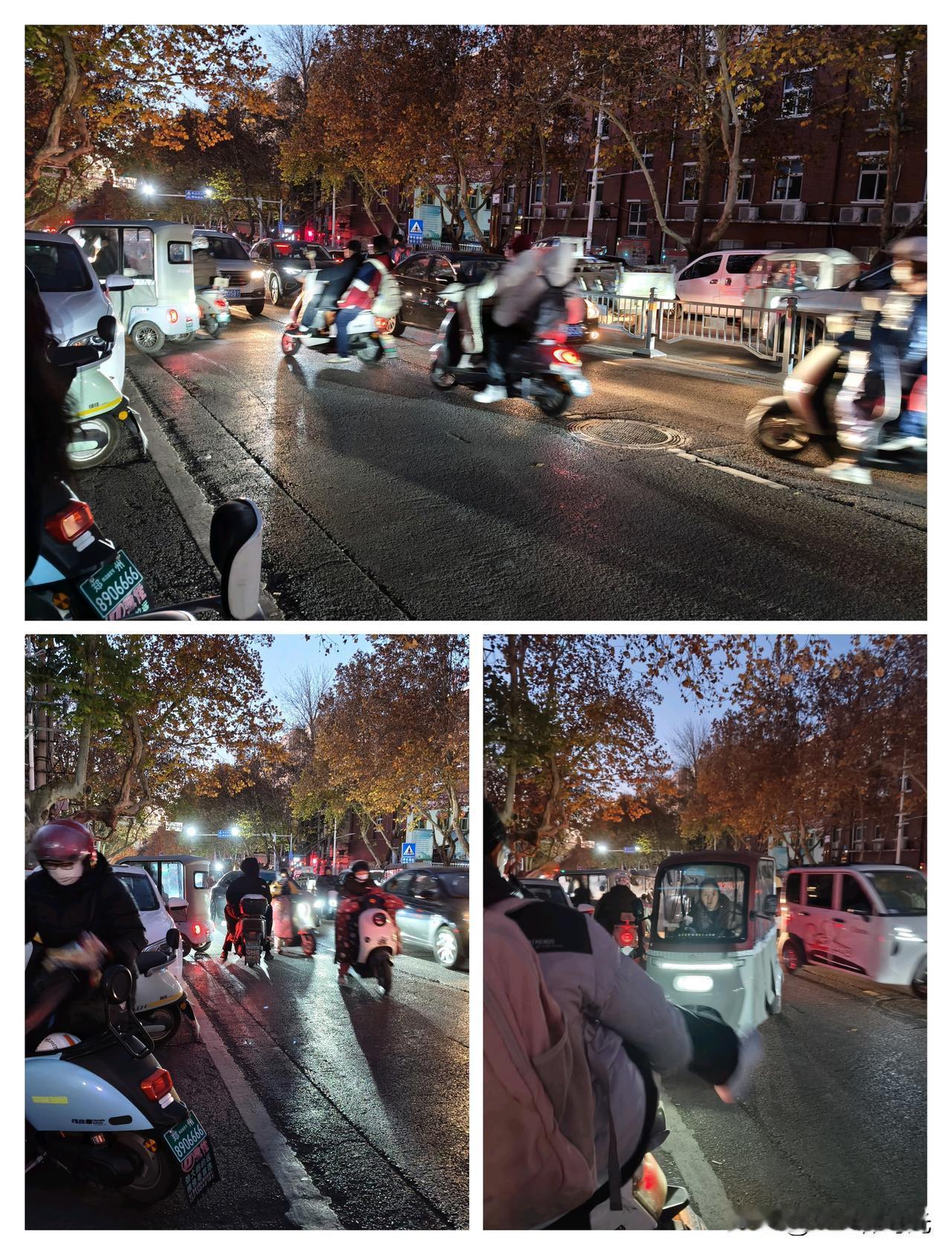 早高峰送娃路
简直是‘极限挑战’现场！

一堆家长骑着电动车、开着小三轮逆行穿梭