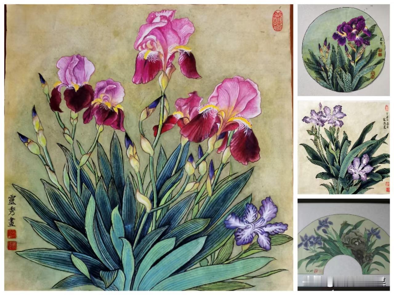 眼儿媚  鸢尾花
文/李灵秀

芳草浓荫百花骄。鸢尾更妖娆。
自由绽放，绿葱如剑