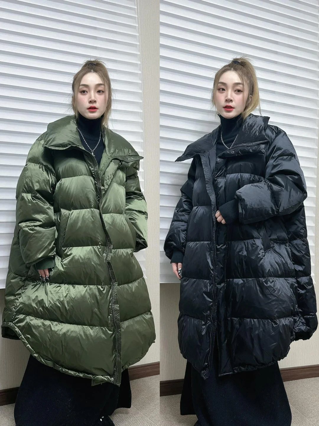 江南布衣加长加厚羽绒服 一件过冬❗️