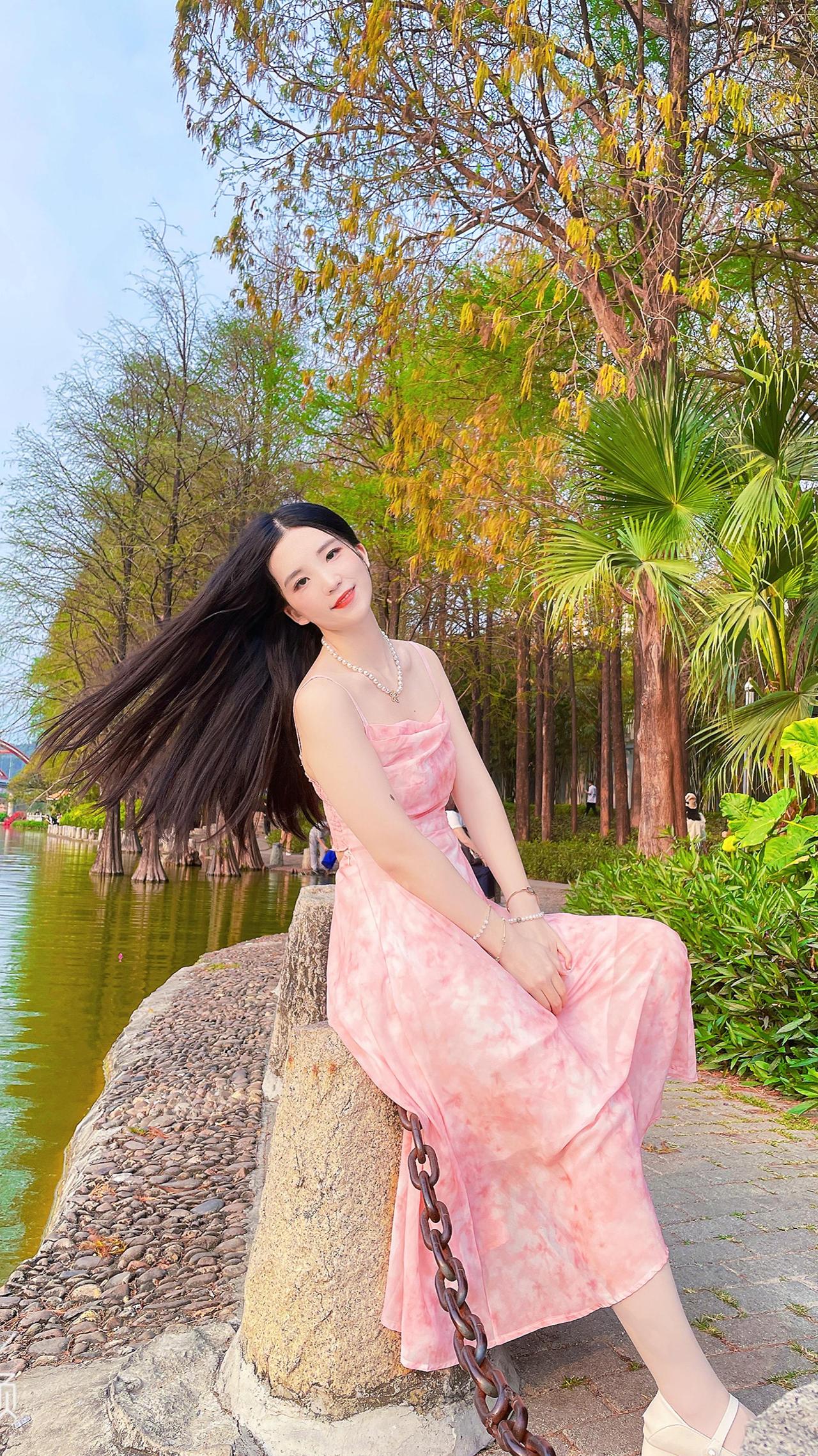 长发飘飘美女美女 深圳 御姐 抖音