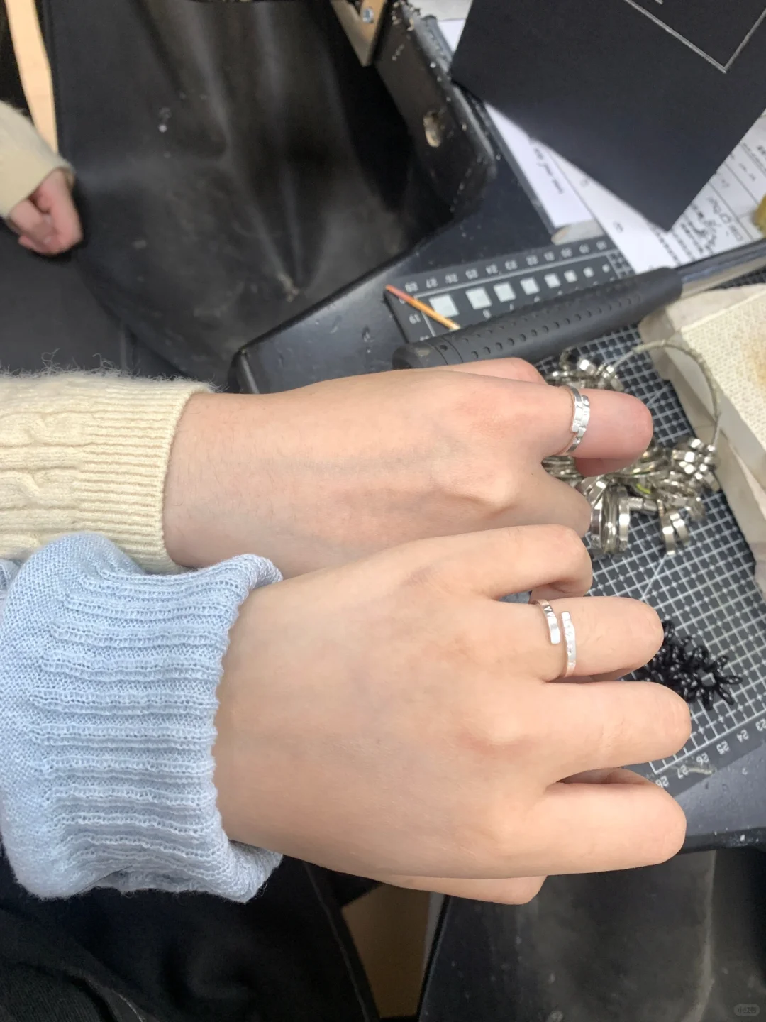 看我做的戒指💍