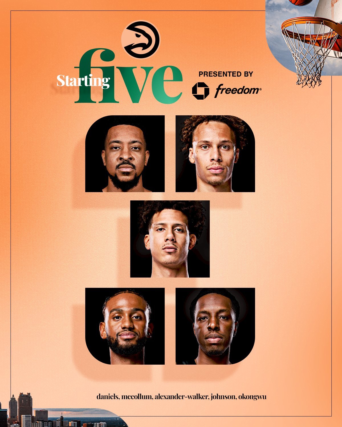 今日老鹰对阵魔术首发！老鹰vs魔术