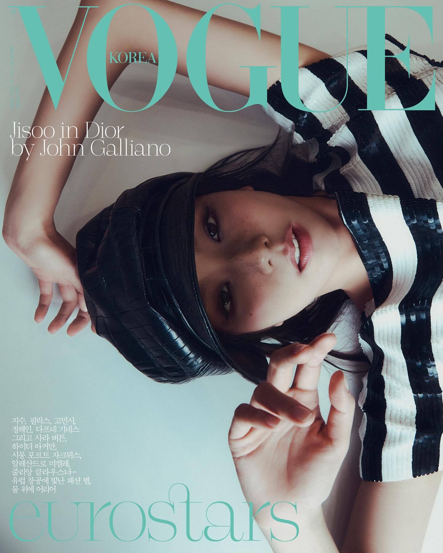 Jisoo × VOGUE Korea 2025年4月刊七封面 ​​​