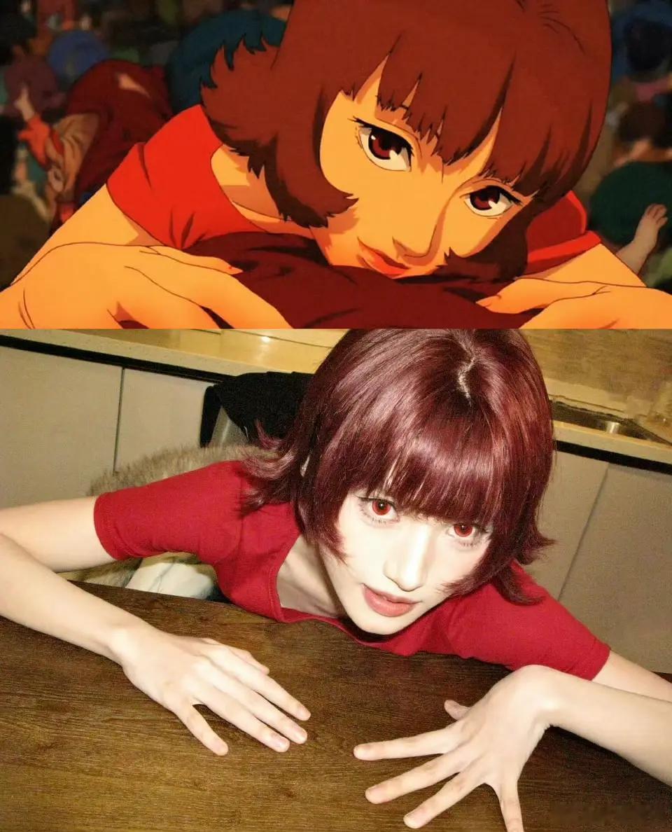 红色短发好古灵精怪啊 沈羽洁 ​​​