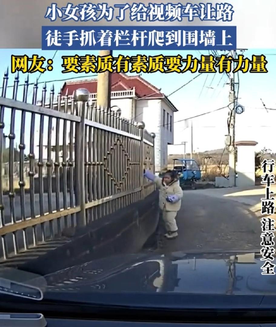 不都是车让人的，第一回见人让车的，新奇了！

路那么宽，非得贴墙开，全程不停往前