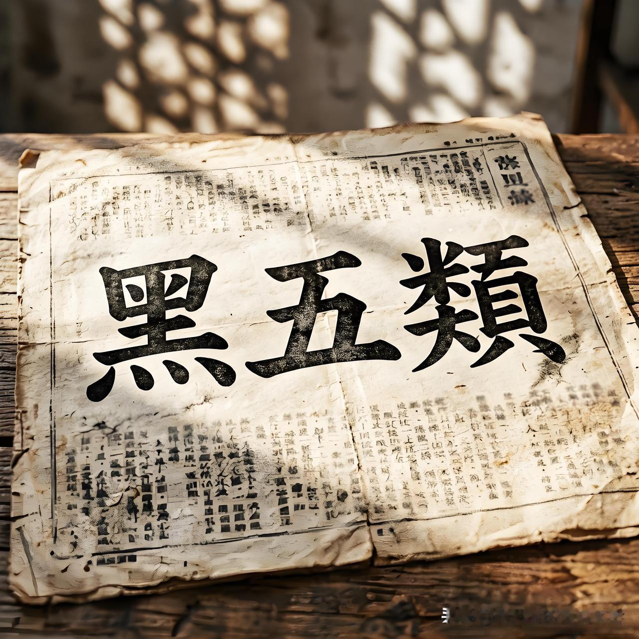 不少解放后才出生的所谓黑五类子女，生在新社会，长在红旗下，压根就没见过旧中国是什