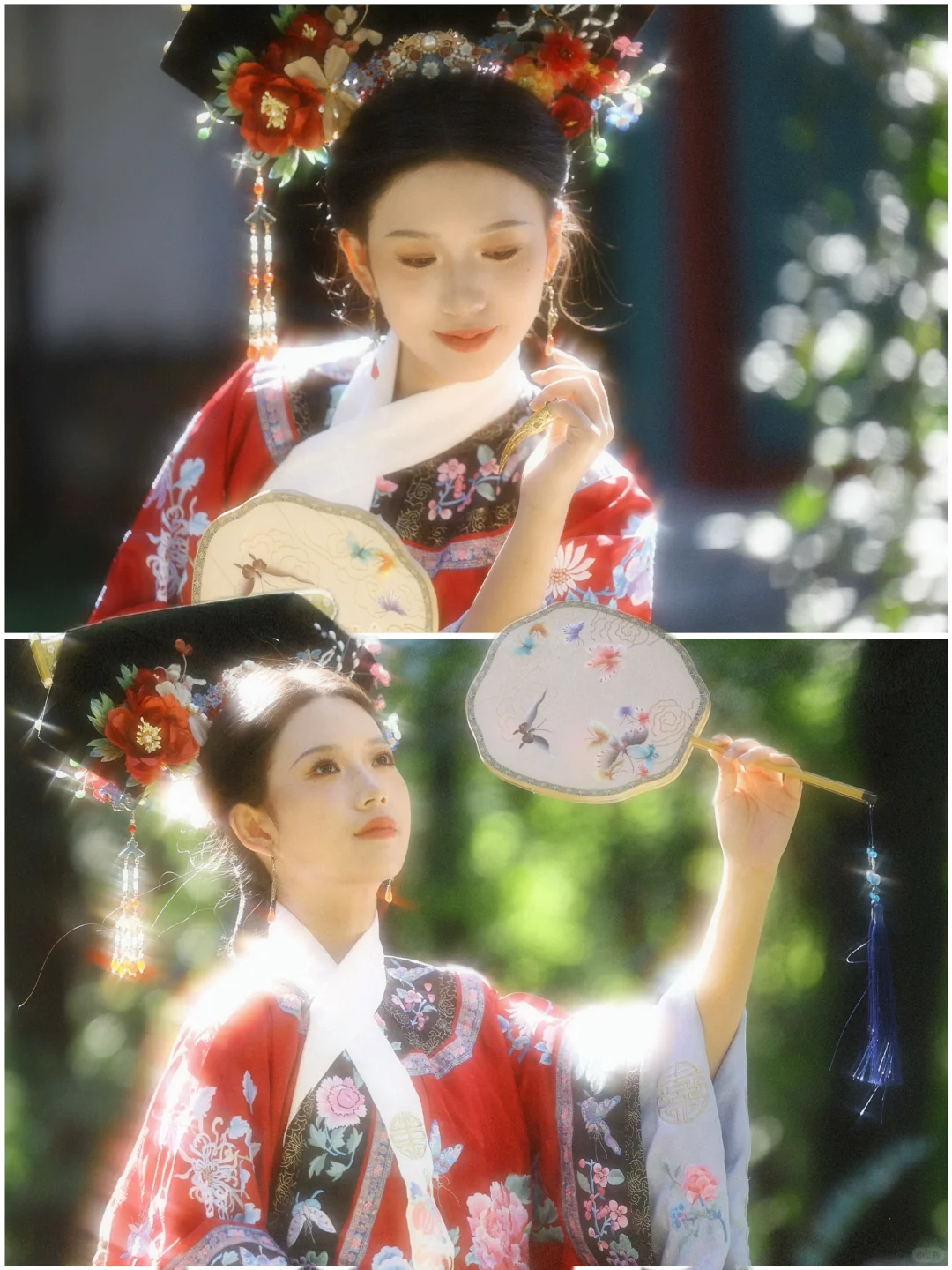 客妹说：“不行！来北京我一定要拍旗装💗”