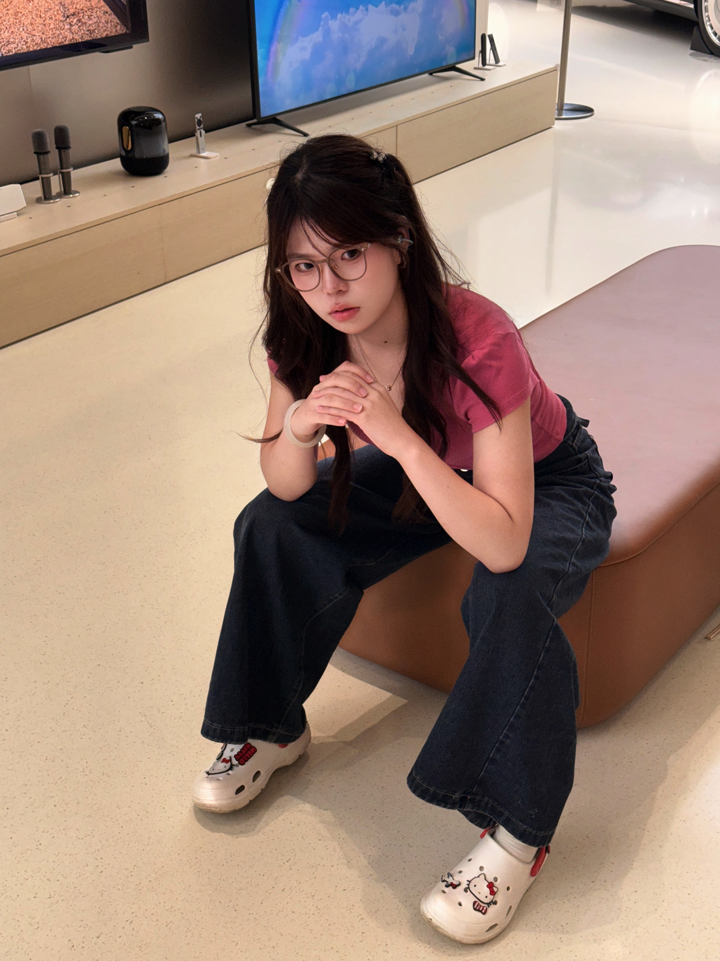 我也来跟风了有点东西 当我用bro的拍照姿势打开甜美