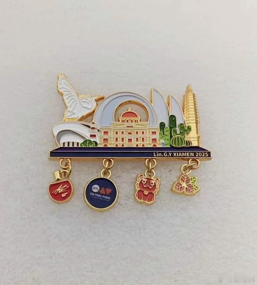 乒超厦门站的纪念品。 ​​​