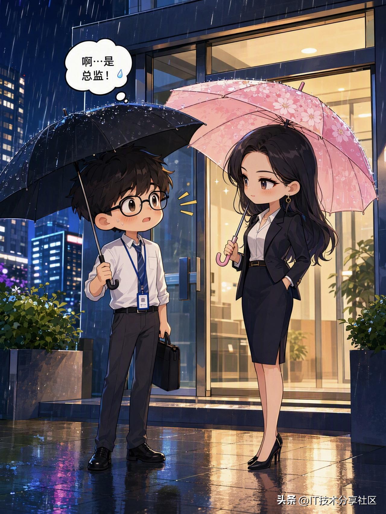 公司新来一美女领导，看起来有点冷，大家都有点怕她。今天下班时正好碰到她，还赶上了
