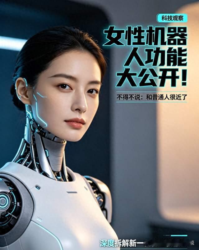 女性机器人功能大公开！不得不说：和普通人很近了