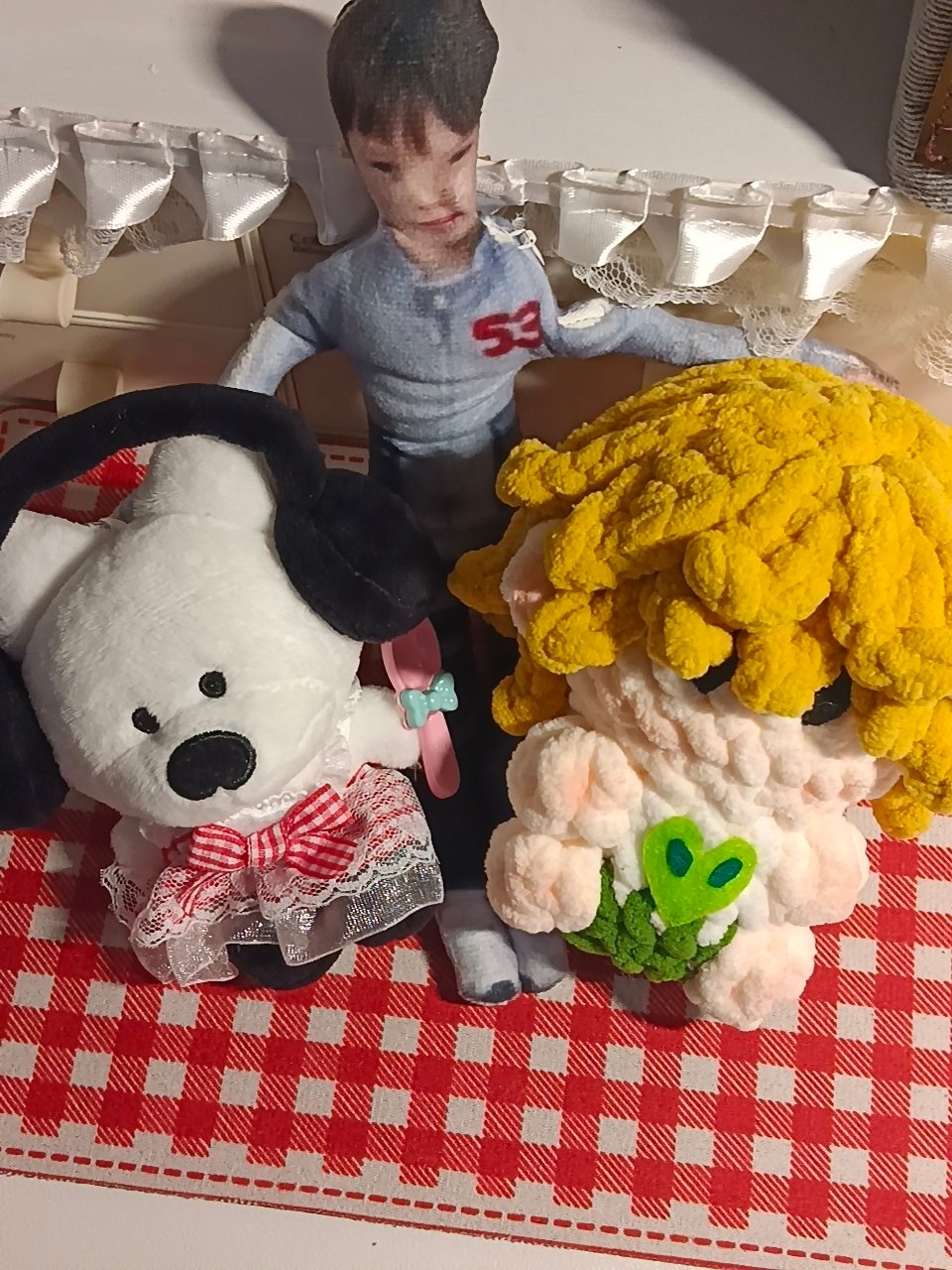 看到实物真的幸福的说不出话宝宝寄来的物料手真的好巧啊好厉害，织勾怎么那么好！最可