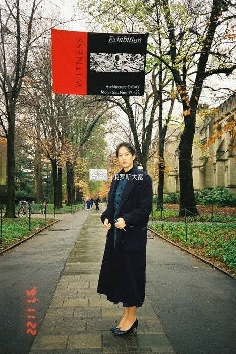 1997年，张纯如在普林斯顿大学的照片。1997年7月，她前往南京调查南京大屠杀