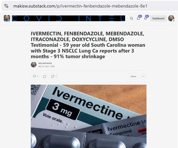 最新文章：伊维菌素、芬苯达唑、甲苯达唑、伊曲康唑、多西环素、二甲基亚砜——一位5