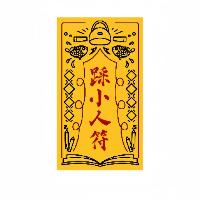 踩小人 霉运消失  