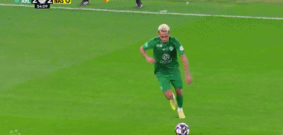 沙特联】吉达国民3比2利雅得胜利▼关键进球：第55分钟，再次领先，伊万·托尼助攻