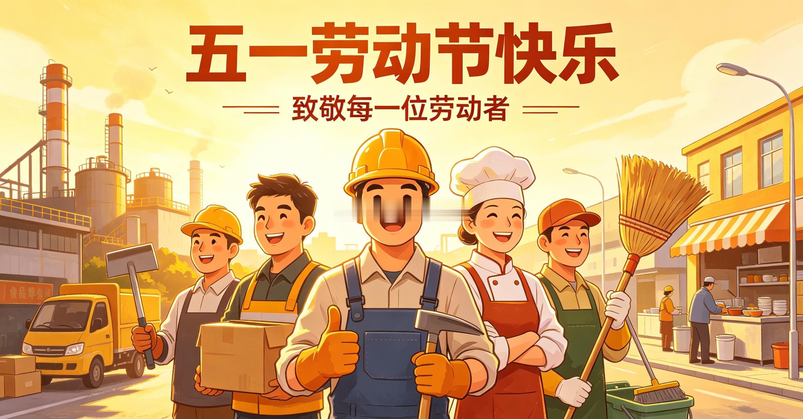 五一劳动节快乐！五一长假舒心度假，股市一路长虹向上！持仓安稳红长伴，涨跌从容心不